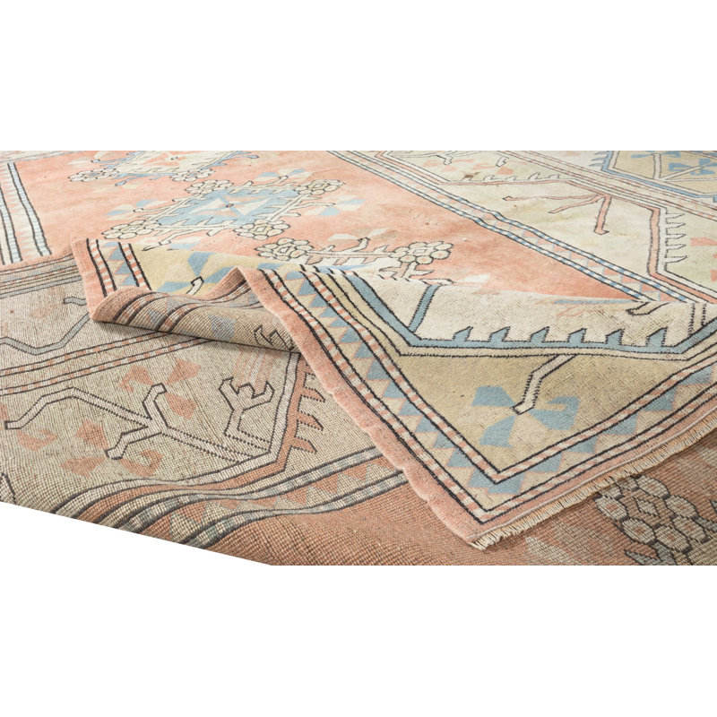 Tapis en laine noué à la main rétro de Turquie / Milas, 100% laine