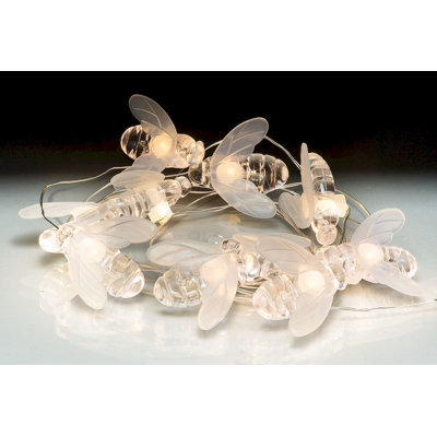 Fachon Indoor 10 - Bulb 0.25'' Battery Powered LED Novelty String Light