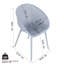 Ensemble ergonomique intérieur / extérieur en polypropylène ergonomique pour décor moderne