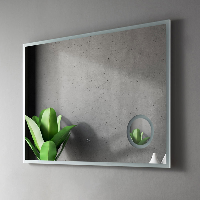Miroir Kozlov avec loupe, 6000K, 30 po x 48 po