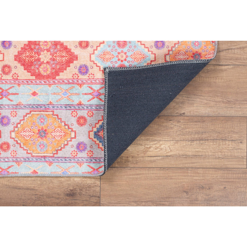 Premium Machine Washable Carpet, 4.6 x 6.2 Feet, 100% Polyester, 1850 g/m² | Pile Height: 0.2 Inches | Eco-Friendly Recycled Poly Cotton Underside | Perfect for Living Room, Bedroom, and High-Traffic Areas