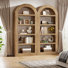 70.87" Tall Arched Bookcase(set Of 2)