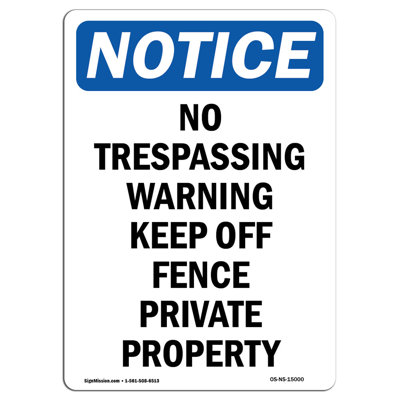 No Trespassing Warning Keep off Sign