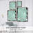 Teal Cascade II Framed Print - Solid Wood-1114902309