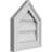 Peaked Top Surface Mount Signature Urethane Non-Functional Gable Vent 11/12 Pitch Primed Tan-101712105
