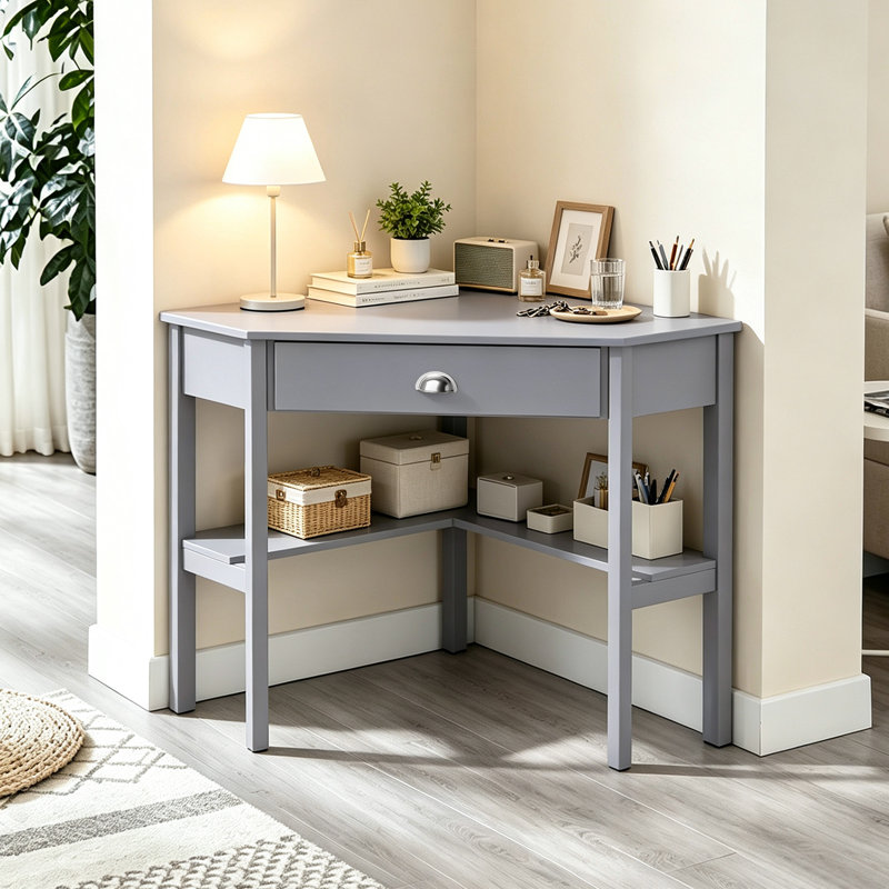 Bureau en coin Aust, gris