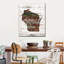 «Wisconsin Home Map» sur impression sur toile-39017294