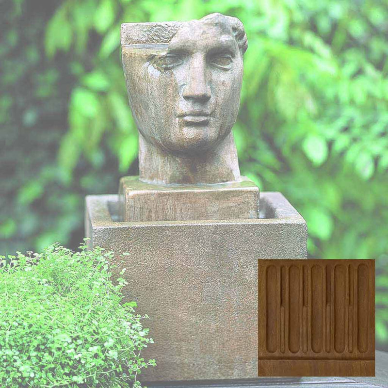 Renfri Hand Crafted Weather Resistant Sculptural Fountain, Pietra Vecchia