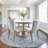 Machine Washable Indoor/Outdoor Xhevrie Denim Rug-1119594260