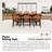 Outdoor Dining Set Including Six Chairs And A Table