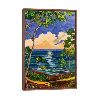 Beach Road Ocean View - Wall Art Print - Framed Canvas