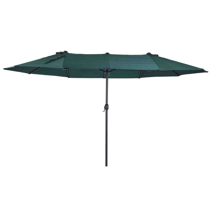 455cm Market Parasol, Dark Green