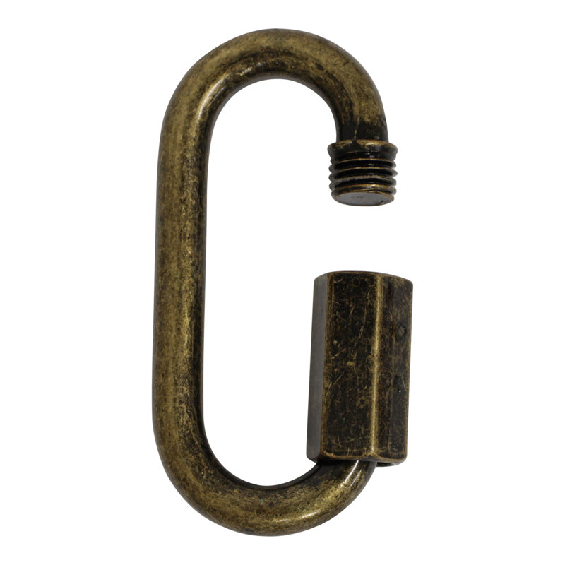 Verrouillage à vis fileté (2 pièces), Bronze, H 2,28 po x l 1,06 po x P 0,24 po