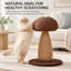 Griffoir pour chat en forme de champignon avec corde en sisal naturel, griffoir mignon en forme de champignon pour chats d'intérieur, base stable, meuble à griffer pour chat-1564869611
