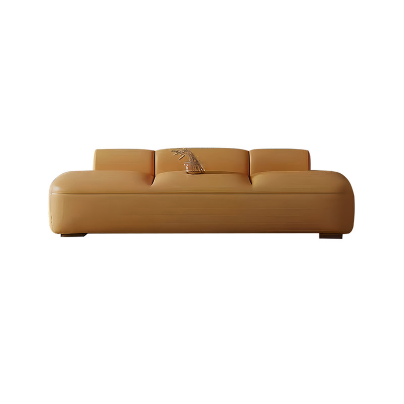 Puzio Leather Match Upholstered Bench, 23.62" H x 78.74" W x 19.68" D