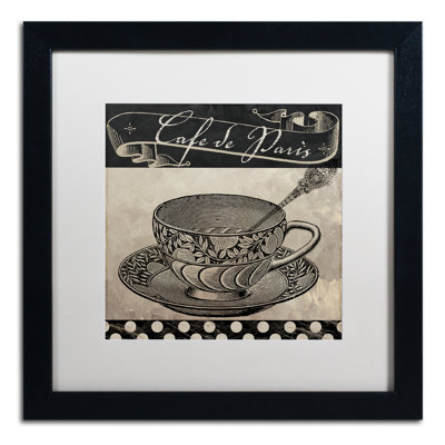 «Bistro Parisienne IV» par Color Bakery - cadre photo, impression sur toile