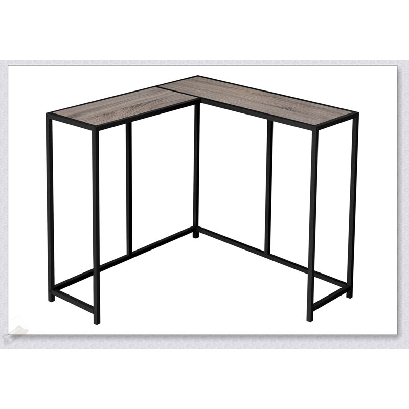 Narrow Corner Console Table With Contemporary Design, Space-Saving And Stylish For Modern Entryways And Living Areas., Taupe