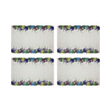 Xmas Vegan Leather Rectangle Placemats