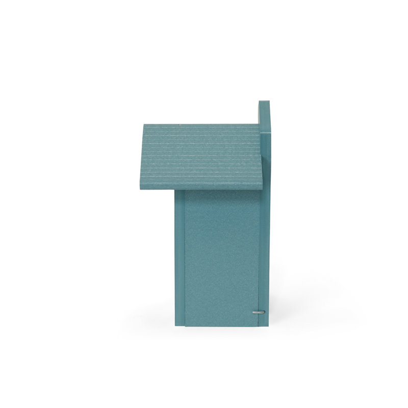 Lake Blue Recycled Poly-Lumber Hanging Bluebird House