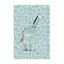 Toile girafe bleue à motifs bleus par Martina Pavlova-1678651654