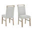 Ensemble de salle à manger à plateau rectangulaire en faux marbre blanc l 66 po-963046229