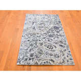 Jahed One-of-a-Kind Rectangle 3'0" X 5'3" New Age Area Rug in Grey