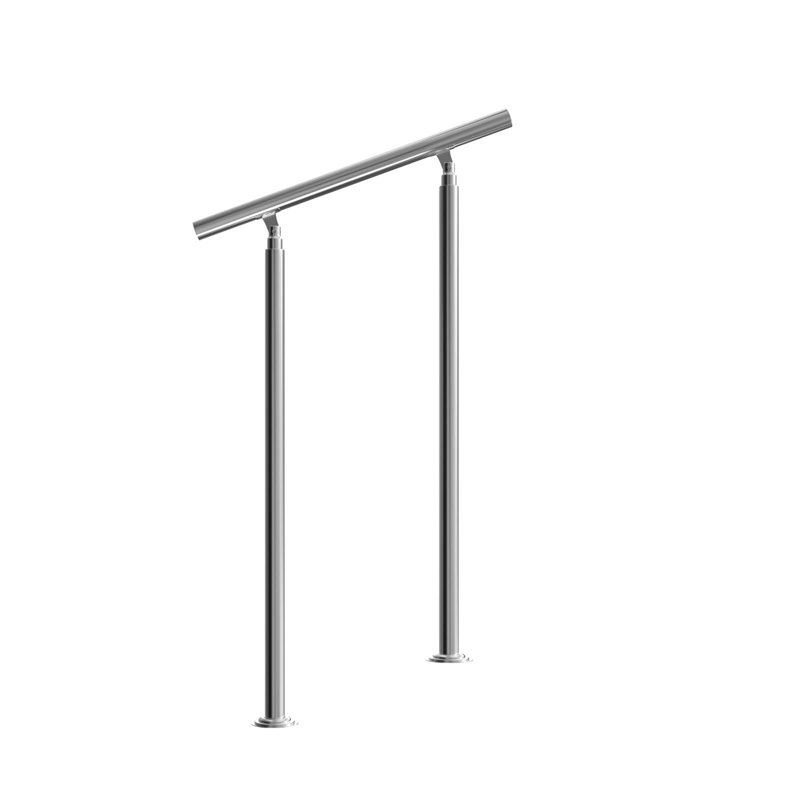 Stainless Steel Staircase Railing, 107.5cm H x 80cm W x 9.4cm D
