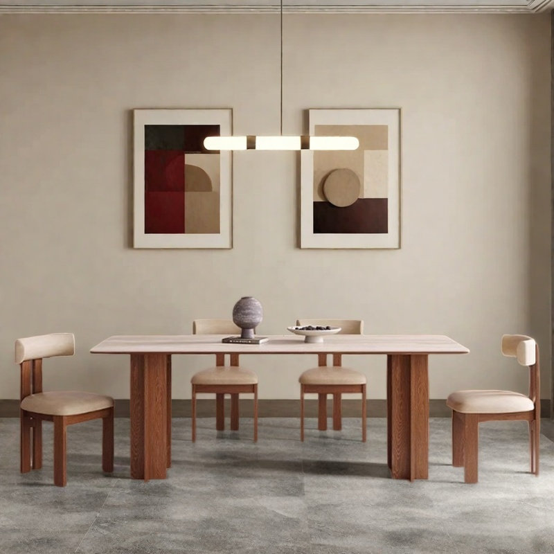 Quality fashion dining table and chair, 29.5"H x 55.1"L x 27.5"W