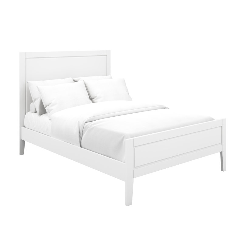 Armor Wooden Bed Frame, Kingsize (5'), White