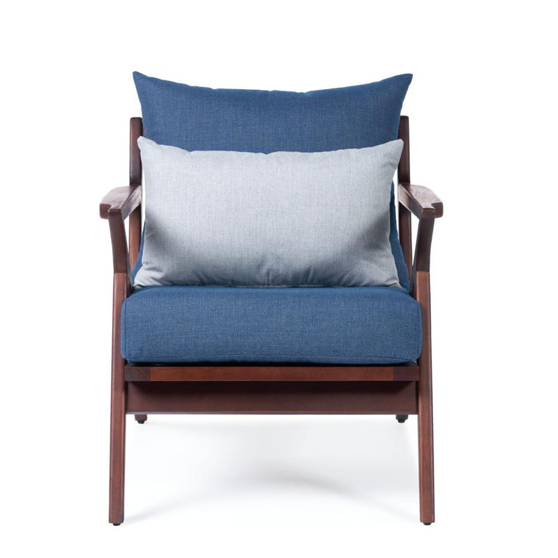 Fauteuil club de 23 po de largeur avec housses de coussin Sunbrella, Toile Sunbrella® régate