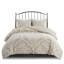 Ensemble de literie 3 pièces en chenille de coton taupe-124754824-124754825
