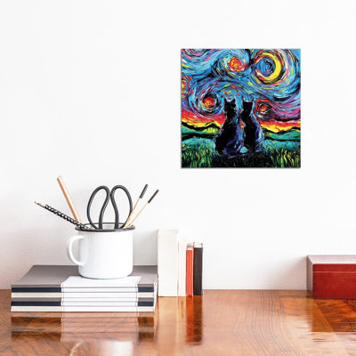 Van Gogh's Cats by Aja Trier - Painting on Canvas