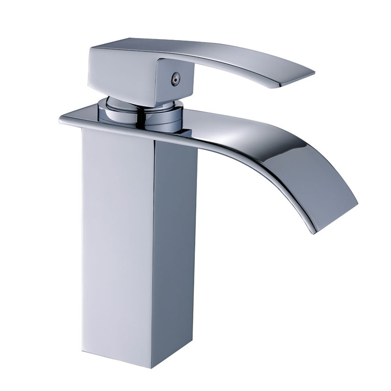 Robinet de salle de bain à un trou, Chrome