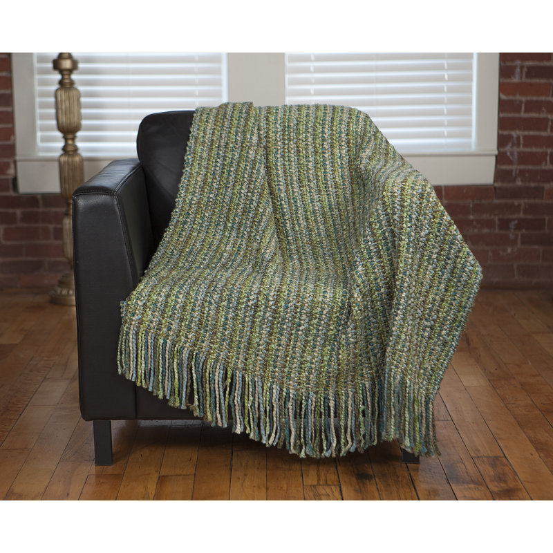 Machine Woven Throw Blanket, Seaglass