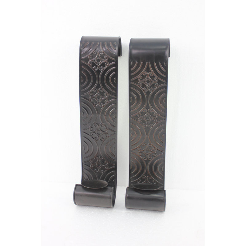 Porte-bougie en métal applique