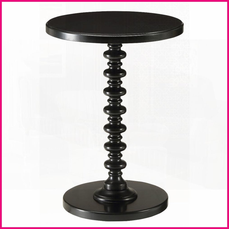 Table basse ronde en bois noire compacte - polyvalente pour les petits espaces Styles de décor, Noir
