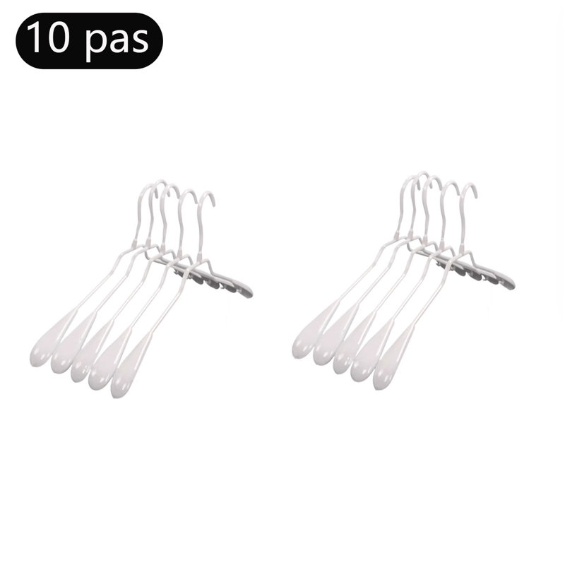 Cintres en métal thermolaqués antidérapants, 10