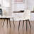 Kavi Minimalist Dining Chairs Faux Leather Upholstered Seating With Cushioned Backrest & Sturdy Metal Legs, Ideal For Home, Kitchen, Dining Room, Bedroom-1455440033