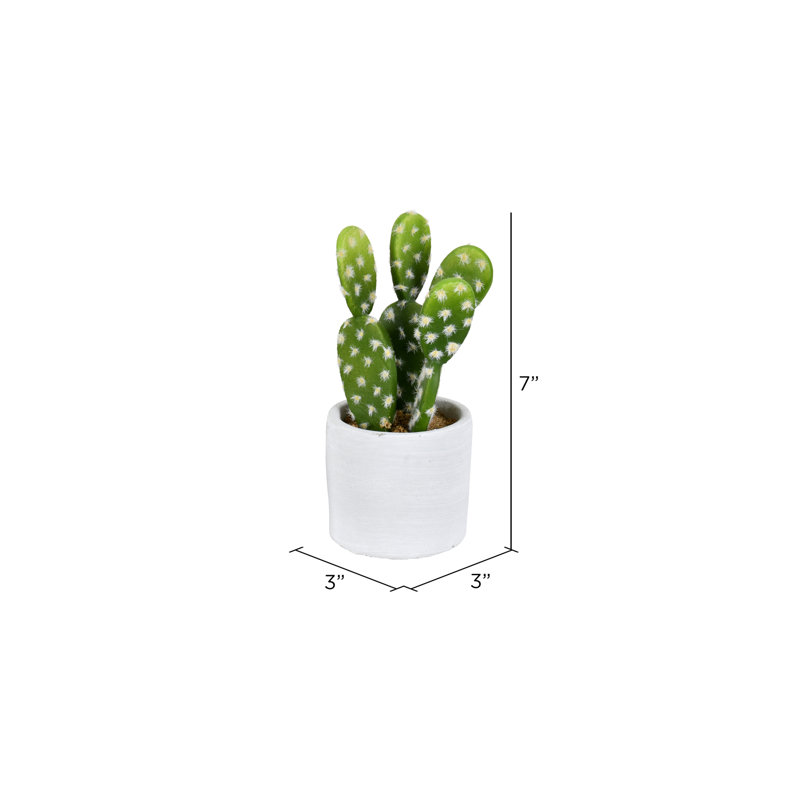 Ensemble de 3 cactus artificiels en pot