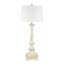 41" Resin Table Lamp With White Shade