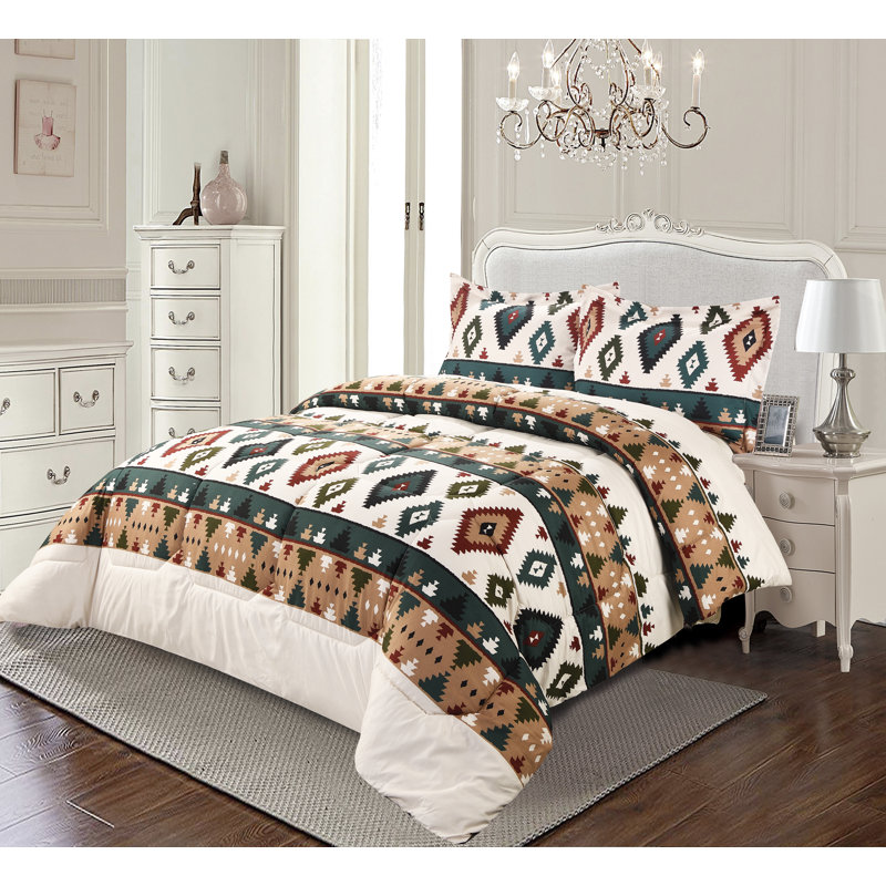 Multicolour Trendy Printed Bedspread Floral Design Quilted with Pillow Shams, Single Bedspread + 1 Standard Sham