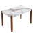 Rectangular Wooden Dining Table With Four Sturdy Legs