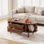 Modern Retro Oval Multifunctional Coffee Table, For Living Room