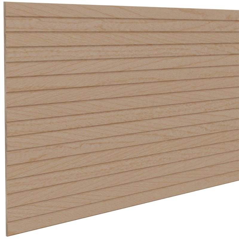 Tambour à lattes biseautées 3/4 po (l 12 po x L 96 po), Érable naturel naturel
