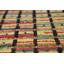 Tapis oriental marocain rayé multicolore 9 x 13