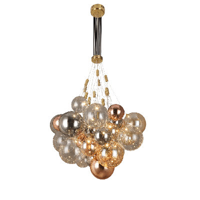 Tricolor Drift 39-Globe LED Chandelier