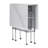 58.5'' x 36.75'' Foldable Craft Table
