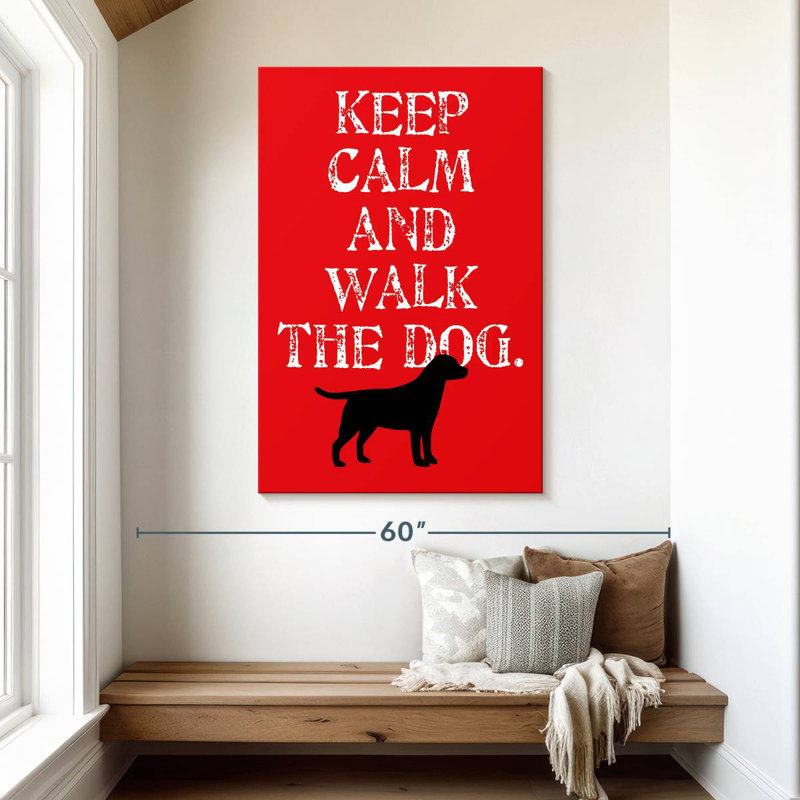 Tergel Keep Calm Labrador, H 48 po x l 32 po