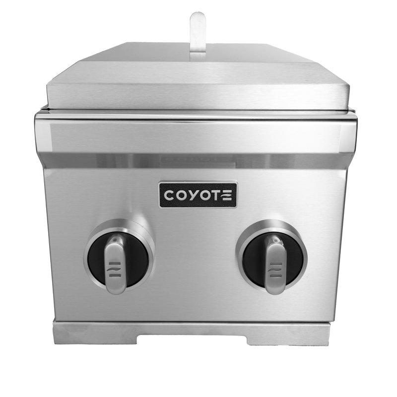 12" Coyote Built-In Double Side Burner NG