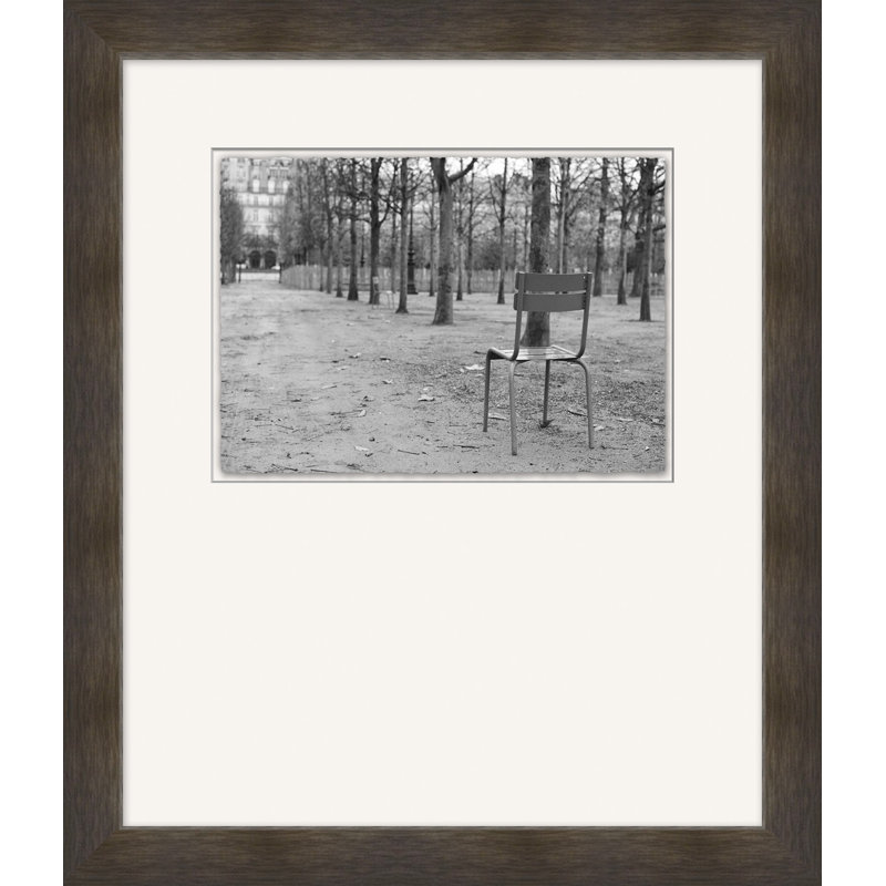 Chair Waiting' Framed Photographic Print on Glass